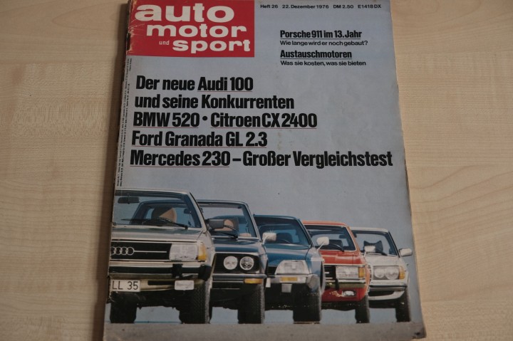 Deckblatt Auto Motor und Sport (26/1976)